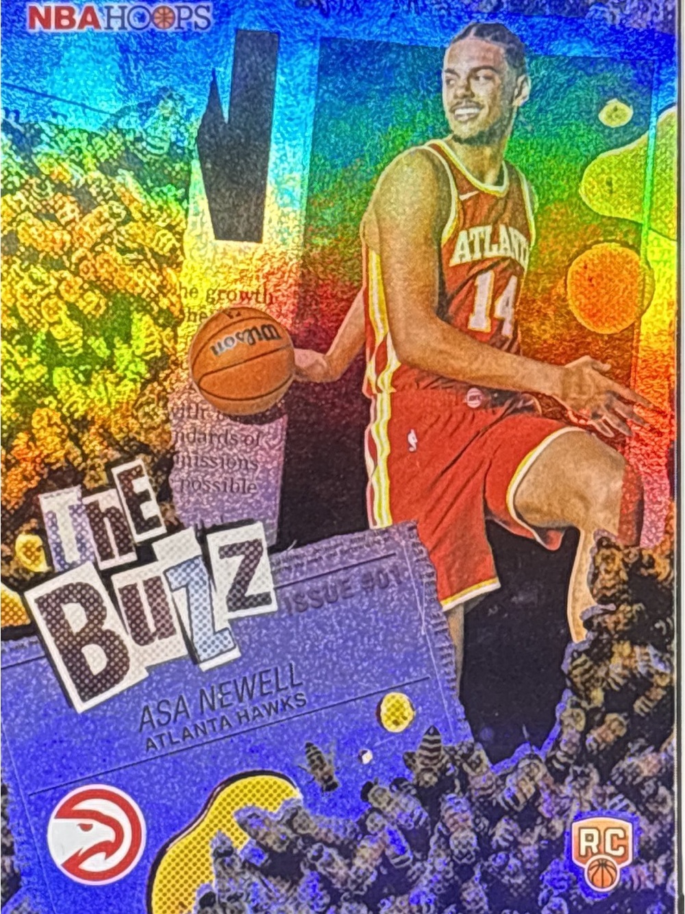 Topps NBA Hoops Live Buzz Asa Newell  Holo Prizm Rookie Basketball Card